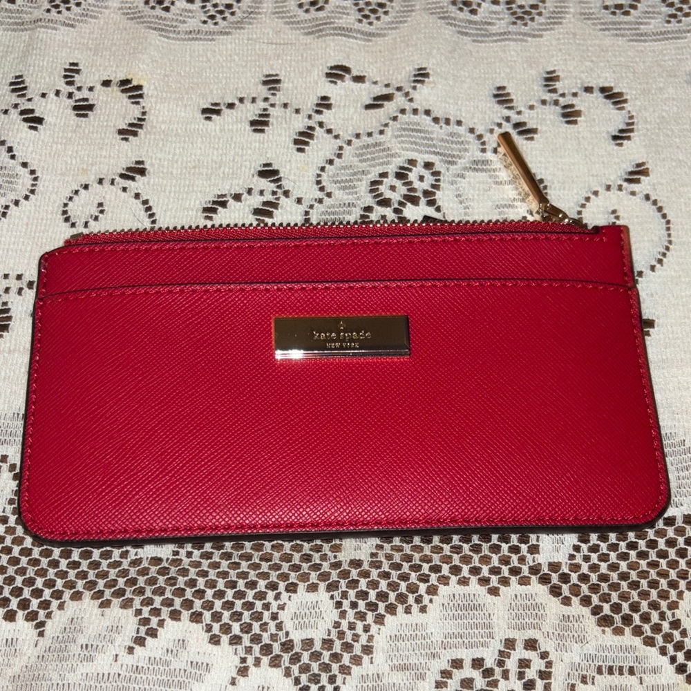 Kate 🆕 Spade large slim wallet perfect cherry Kenzie limited edition
